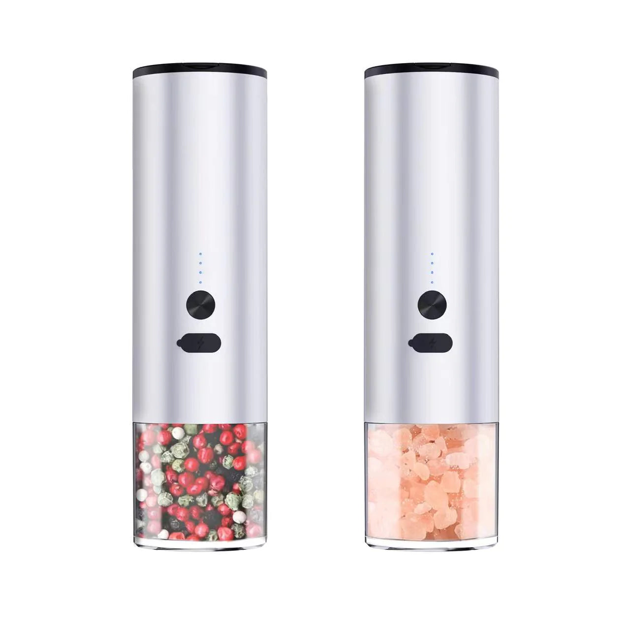 Electric Food Corn Soybean Salt and Pepper Grinder Mill Machine Rechargeable Electric Pepper and Salt Grinder Set with LED Kitchen Gadgets