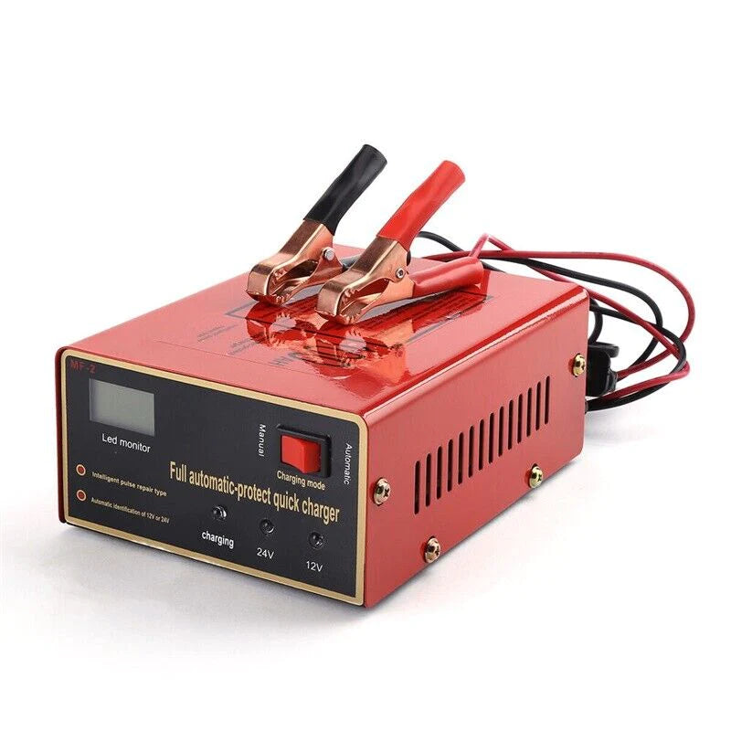 Maintenance Free Battery Charger 12V/24V 10A 140W Output for Electric Car Pro