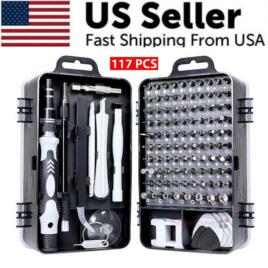 Magnetic Screwdriver Bit Set for Iphone Macbook Tool Kit Set Repair Watch 117PCS